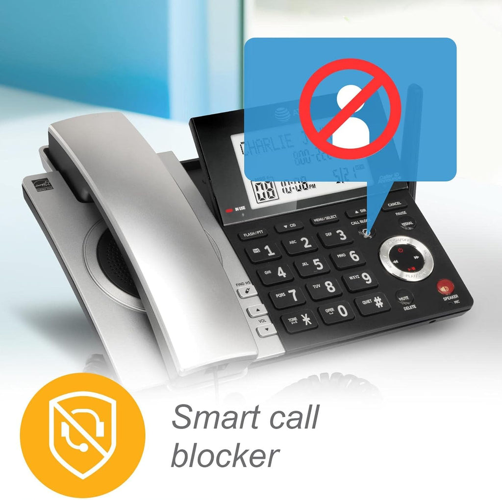 2-Handset Corded/Cordless Phone with Answering Machine and Call Blocking O711