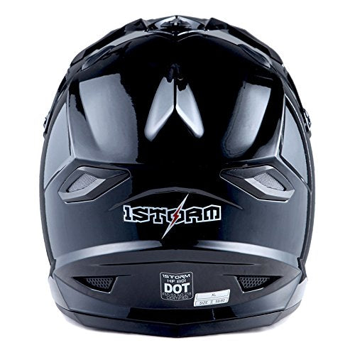 Adult Motocross Helmet Full Face Racing Style Matt Black D9788