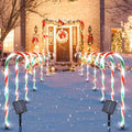 Candy Cane Solar Pathway Lights 15FT Outdoor Christmas Yard Decor E828701