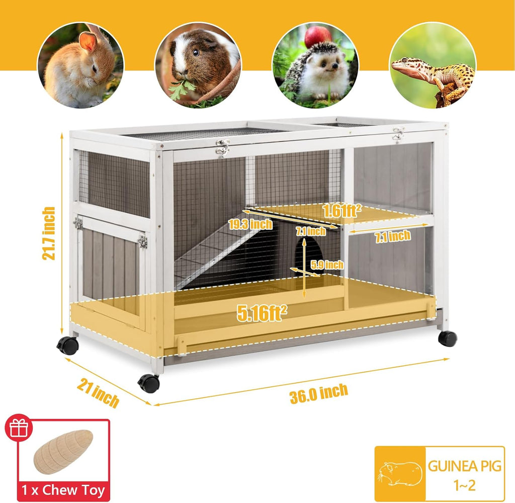 Small Animal Cage with Wheels and Pull Out Tray N2281