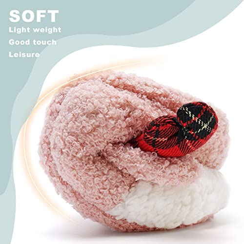 Women's Fuzzy Reindeer House Slippers Cozy Indoor Shoes W402399