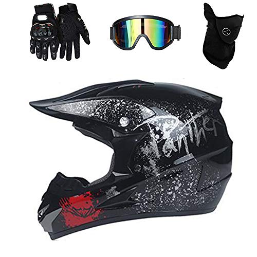 Off-Road Motocross Helmet DOT Certified, Orange, Large V830