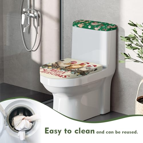 Christmas Toilet Lid and Tank Cover Set for Bathroom Decor K51670