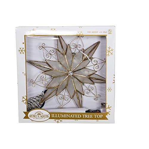 10-Light 6-Point Capiz Star Treetop H23685