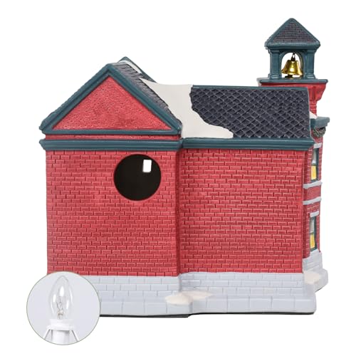Christmas Ceramic Post Office Decoration with Lights G540