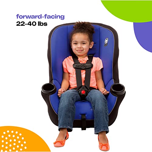 2-in-1 Convertible Car Seat, Rear-Facing 5-40 lb, Forward-Facing 22-40 lb, up to 43 in, Blue E632