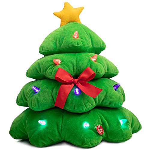 Animated Christmas Snowman Plush with LED Lights, Musical Toy for Kids, 13 Inch J154
