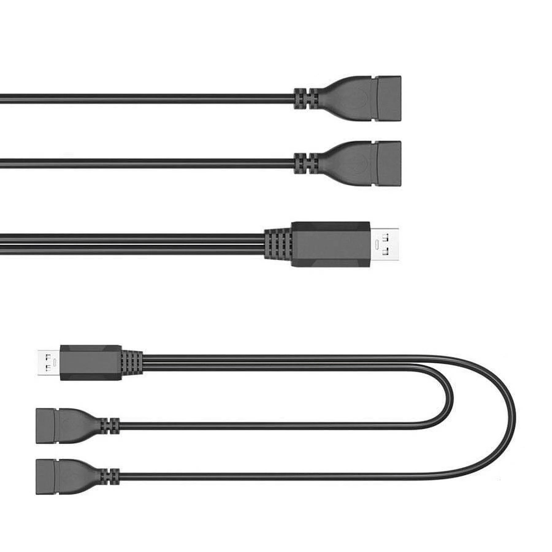 USB 2.0 One-to-Two Data Charging Cable 30cm R682