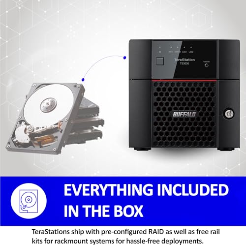 2-Bay 4TB Desktop NAS with Hard Drives Included B985014