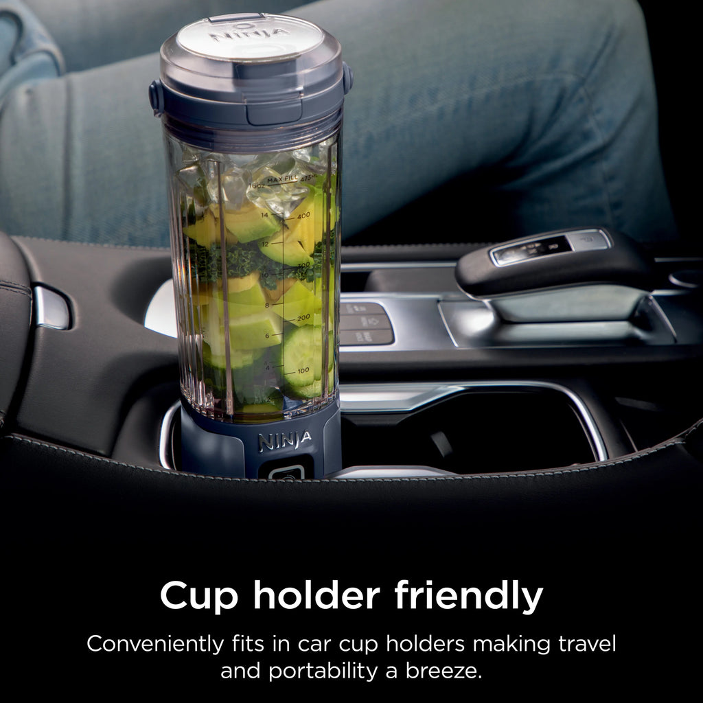 Portable 18 oz. Blending Vessel with Leakproof Lid and Sip Spout, Denim Blue D668396