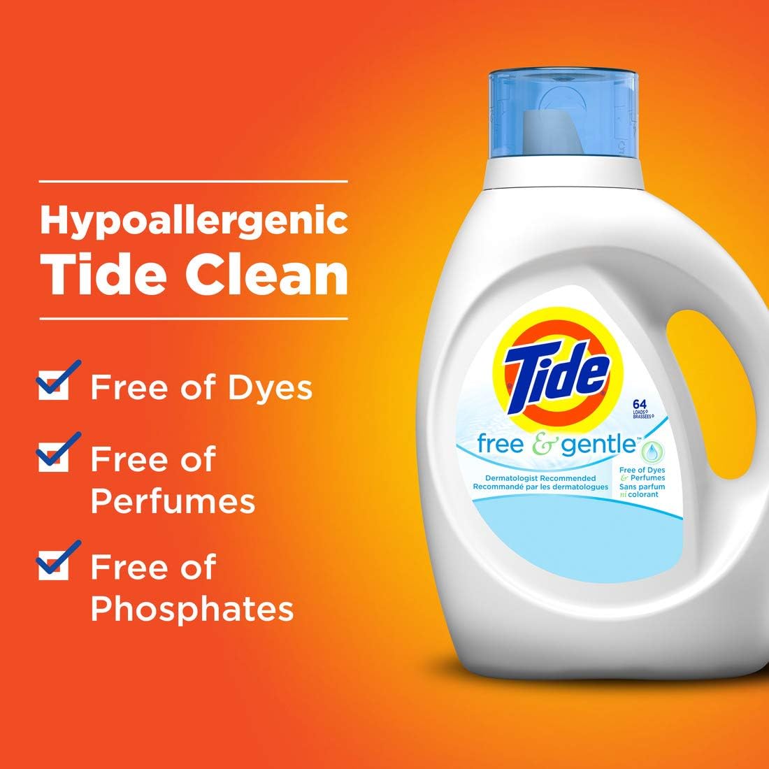 Unscented Liquid Laundry Detergent, 1.47 L Z596