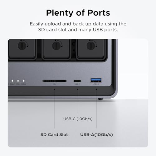 2-Bay Desktop NAS with Intel N100, 8GB DDR5 RAM, 2.5GbE E273