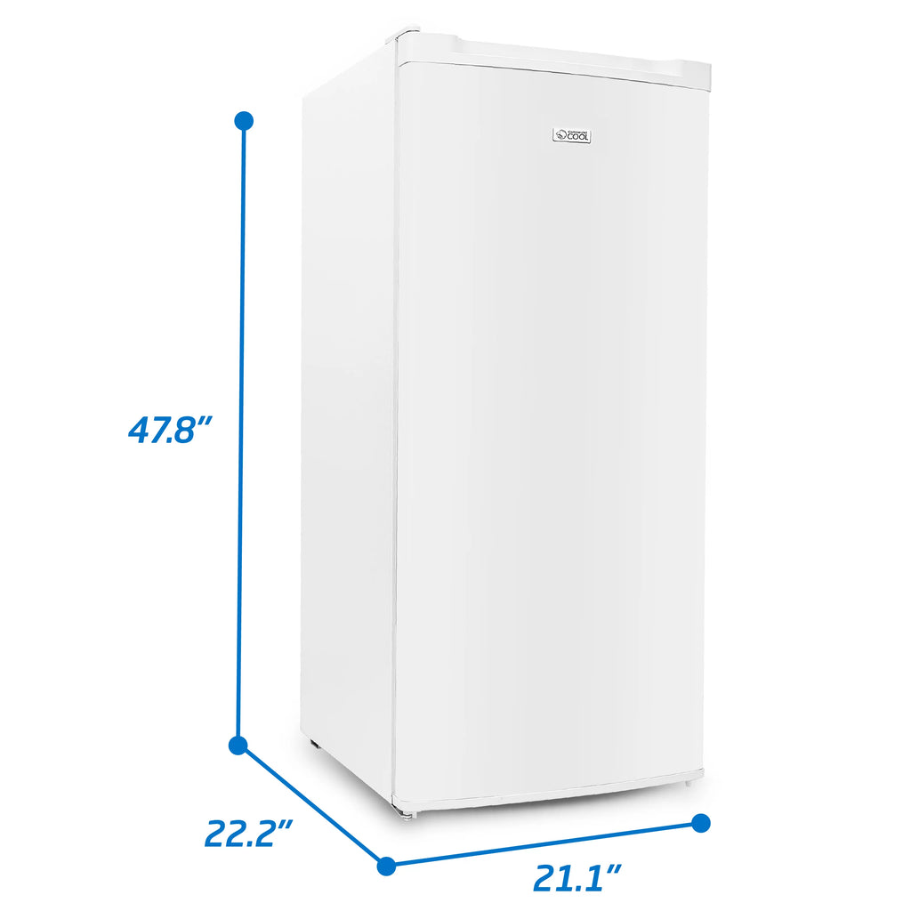 Upright Freezer 5 Cu Ft with Reversible Door, White P7350