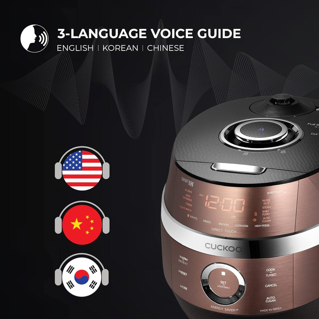 10-Cup Induction Heating Pressure Rice Cooker with 19 Menu Options Z335945