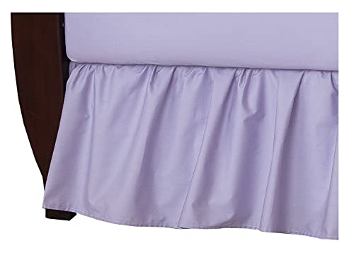 Bed Skirt - Ruffled Bed Skirt (Olympic Queen, White) 21 Inch Drop Dust Ruffle with Platform, 100% Cotton 800 Thread Count Fabric - Dust Ruffle Bedskirt for Easy Fitting and Easy Care