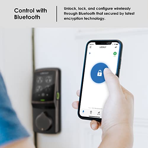 Smart Lock with Bluetooth, Keyless Entry, Touchscreen Keypad, Auto Lock Z6266