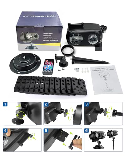 Christmas Projector Lights Outdoor with Remote Control, 1-Pack T114