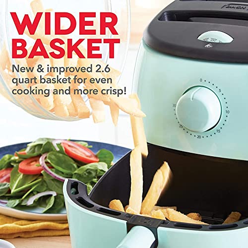 Electric Air Fryer Oven, 2.6 Qt., Grey, Compact, Auto Shut Off, 1000-Watt O64979