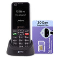 Jethro SC490 4G Unlocked Large Button Cell Phone for Seniors + Unlimited Talk & Text, 4GB of High-Speed Data | 6-Month Plan