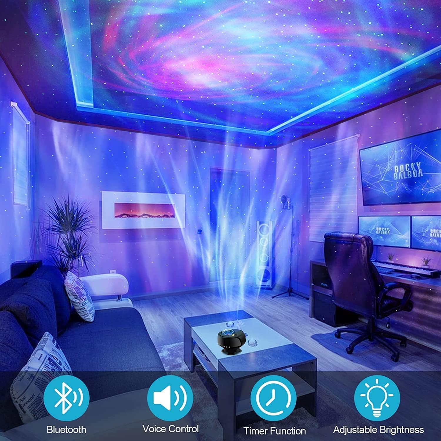 Galaxy Lights Projector with Changing Nebula Shapes K578718