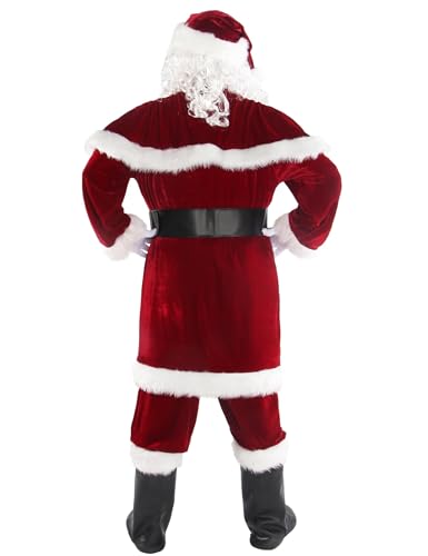Men's Deluxe Santa Claus Costume with 12 Pieces W448003