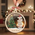 Personalized Christmas Wooden Ornaments with Family Names G463