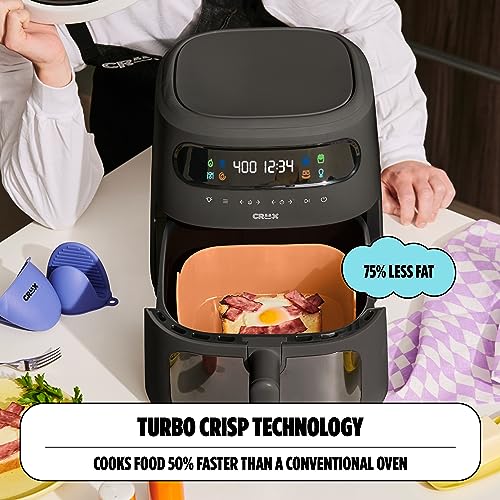 8 QT Digital Air Fryer with Touch Screen, Timer and Auto Shut-off, Lavender L33592