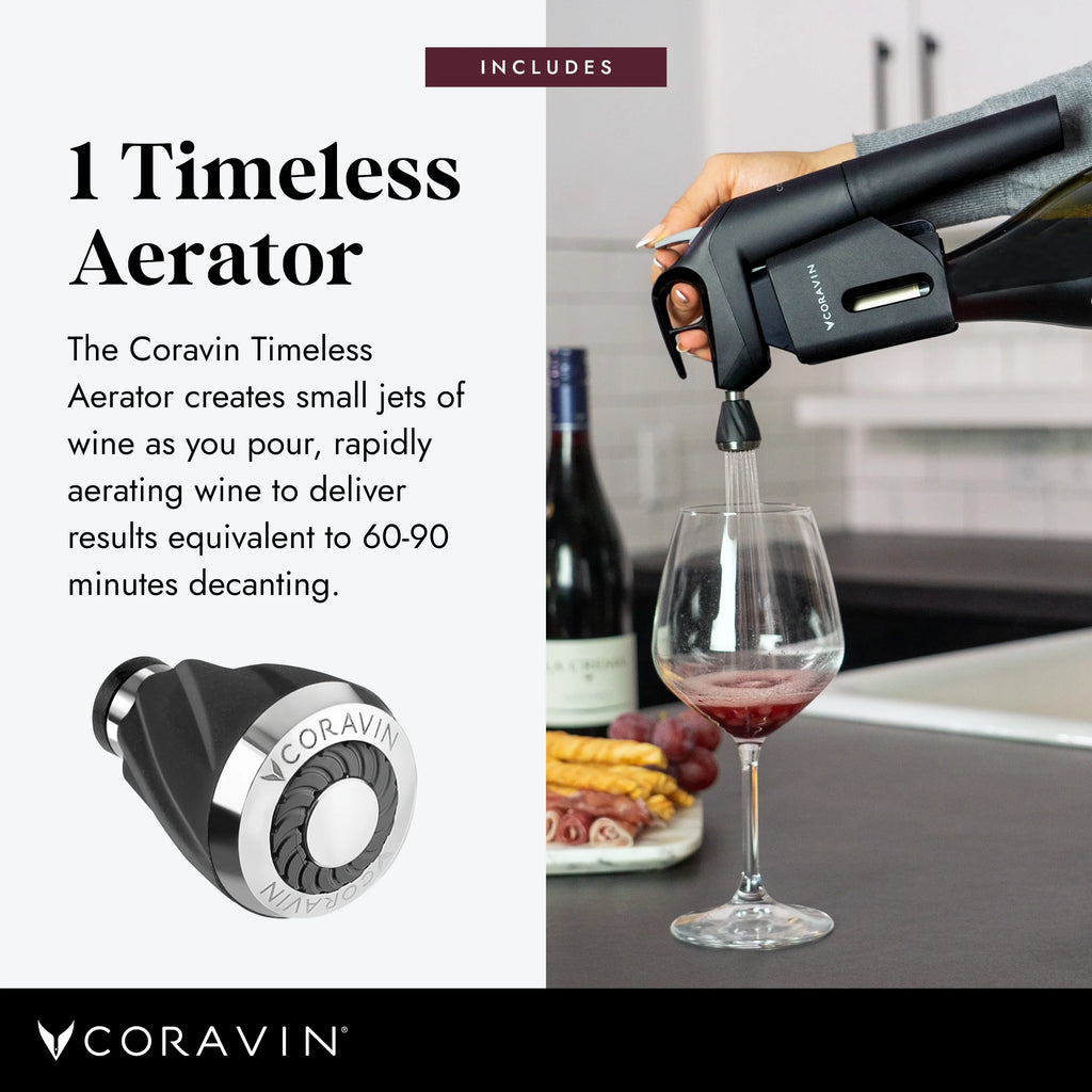 Wine Preservation System with Aerator, Gas Capsules, Screw Caps & Carry Case K78424