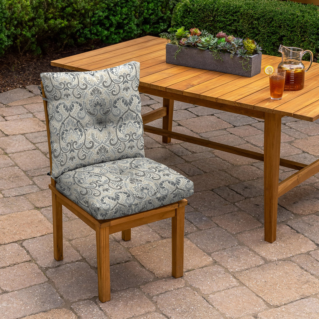 Outdoor Tufted Dining Chair Cushion 21 x 40 R272080
