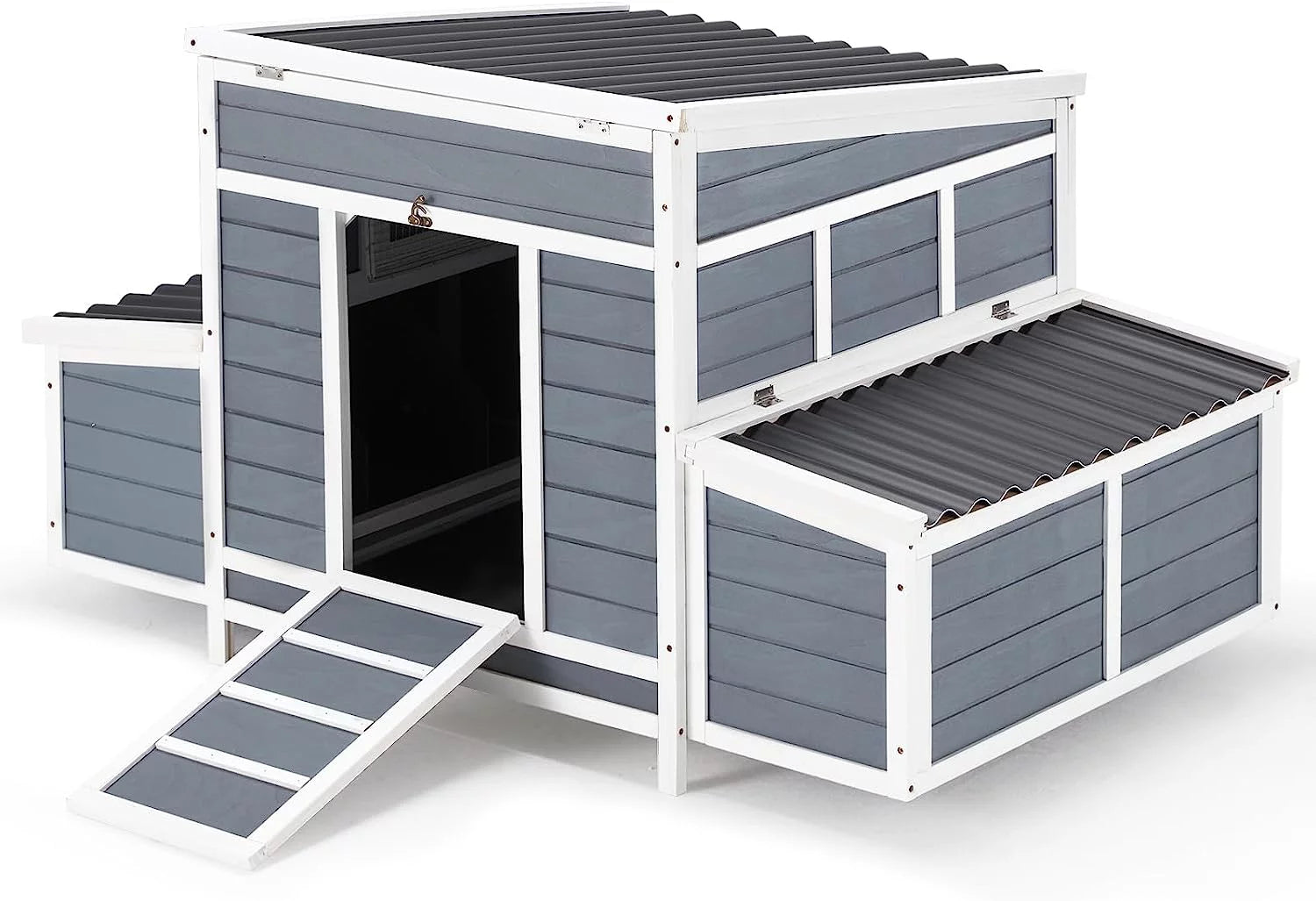 Large Chicken Coop Wooden Hen House Outdoor Poultry Cage C320