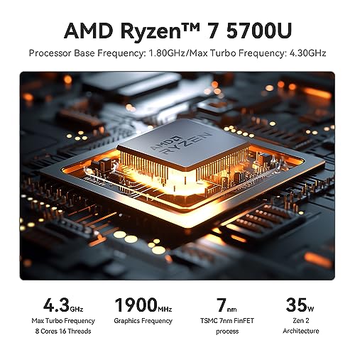 Mini PC AMD Ryzen 7 32GB RAM 500GB SSD T731