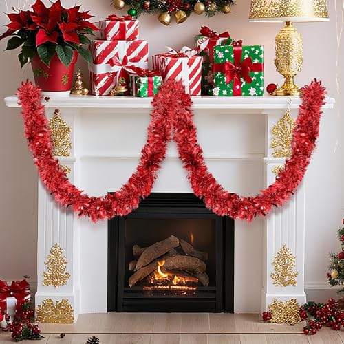50ft Green Artificial Pine Christmas Garland for Indoor Outdoor Decor W5286