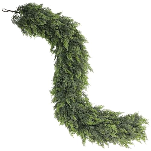 9ft Cedar Garland Artificial Christmas Garland for Fireplace Mantel Indoor Outdoor Decor O977063