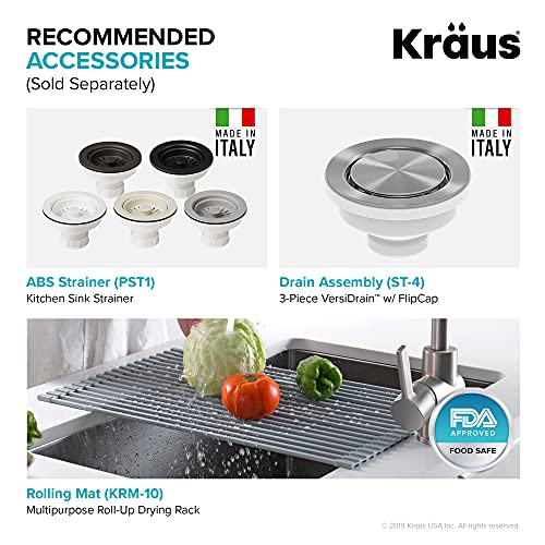 33" Dual Mount Single Bowl Granite Kitchen Sink in Black S38989