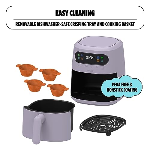 8 QT Digital Air Fryer with Touch Screen, Timer and Auto Shut-off, Lavender L33592