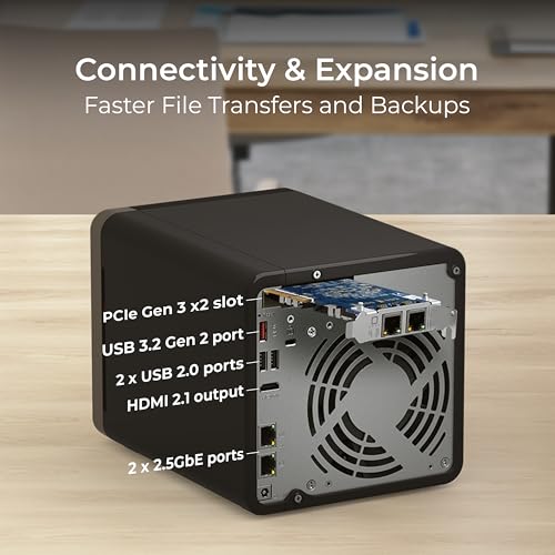 4 Bay Desktop NAS with Intel Celeron Quad-core Processor and Dual 2.5GbE S510