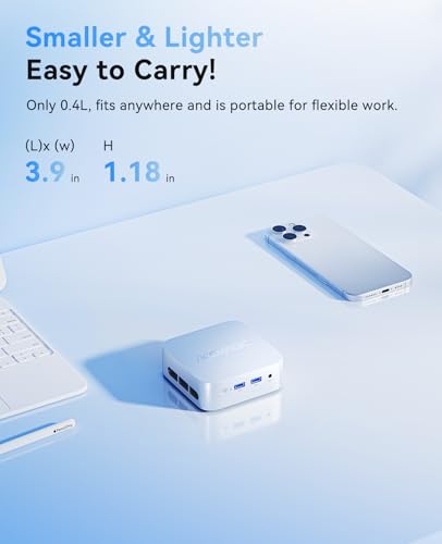 Mini PC, Twin Lake N150, 16GB DDR4 RAM 512GB SSD, 4K Dual Display M565717
