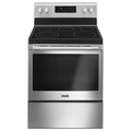 Maytag Mer6600f 30" Wide 5.3 Cu. Ft. Capacity Free Standing Electric Range - Stainless