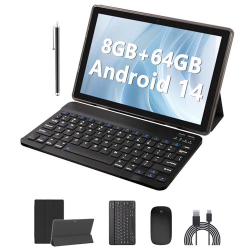 Tablet 10 Inch with Keyboard, 8GB RAM 64GB ROM K6429