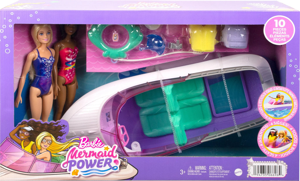 Mermaid Dolls with Boat Playset and Ocean Accessories O845