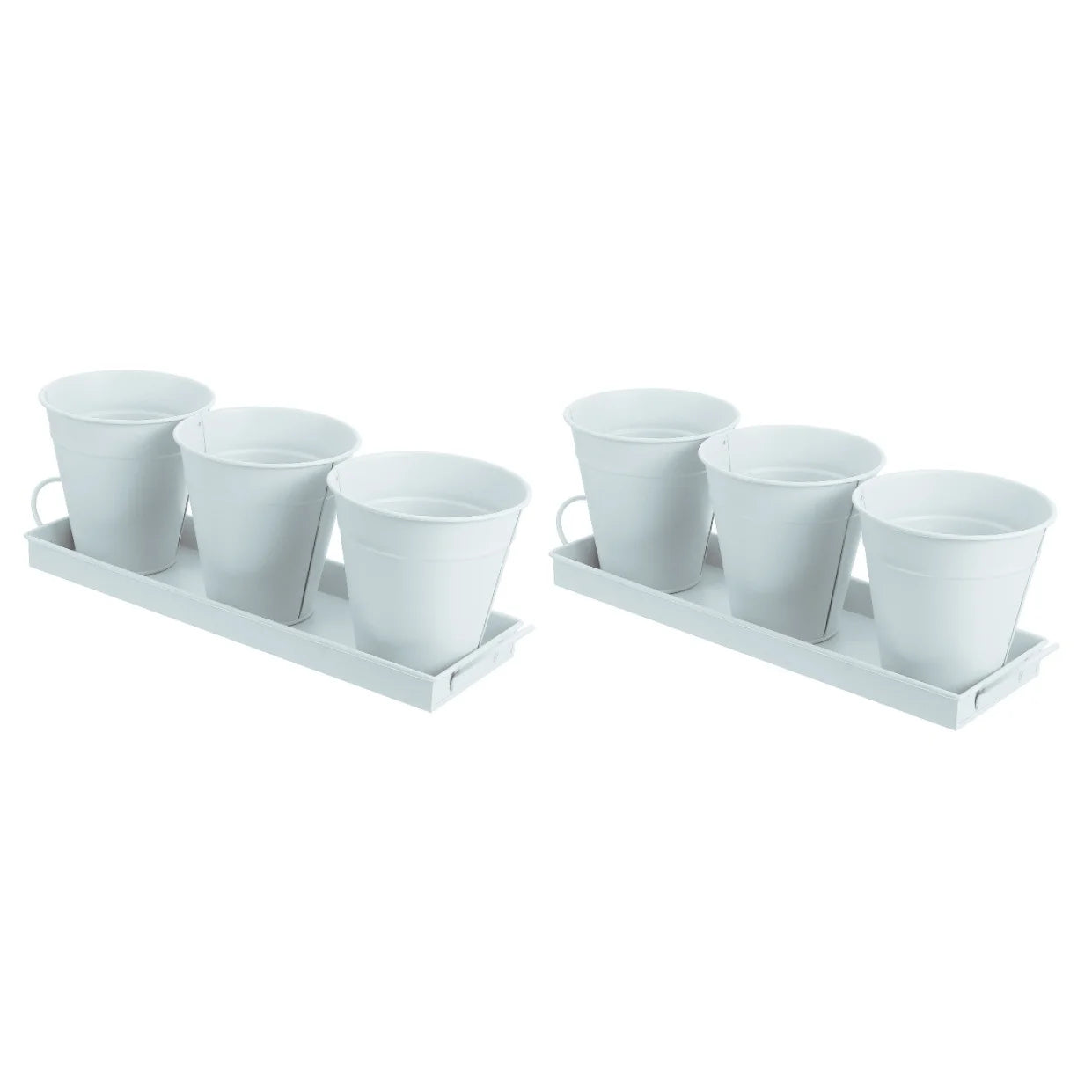 Garden Flower Pot with Tray, 6 Pack V65717