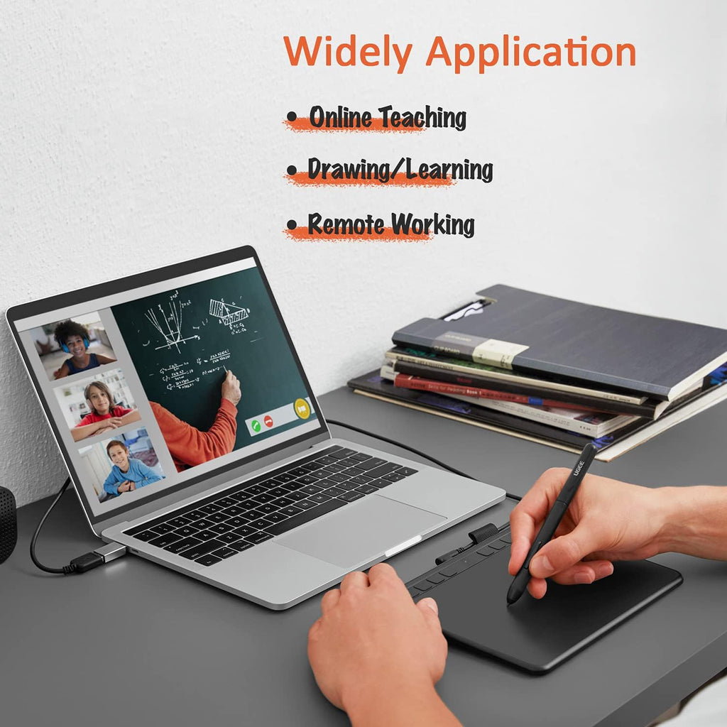 Graphics Drawing Tablet with Battery-Free Stylus and 8192 Pressure Levels O630