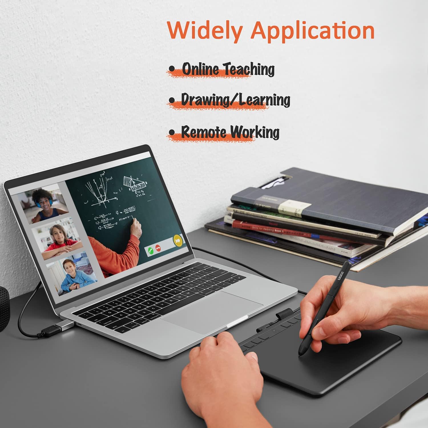 Graphics Drawing Tablet with Battery-Free Stylus and 8192 Pressure Levels O630