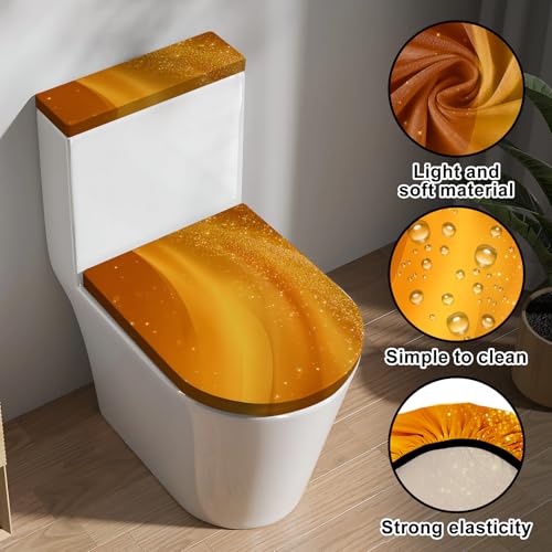Christmas Toilet Lid Cover, Washable Seat and Tank Protector W1747