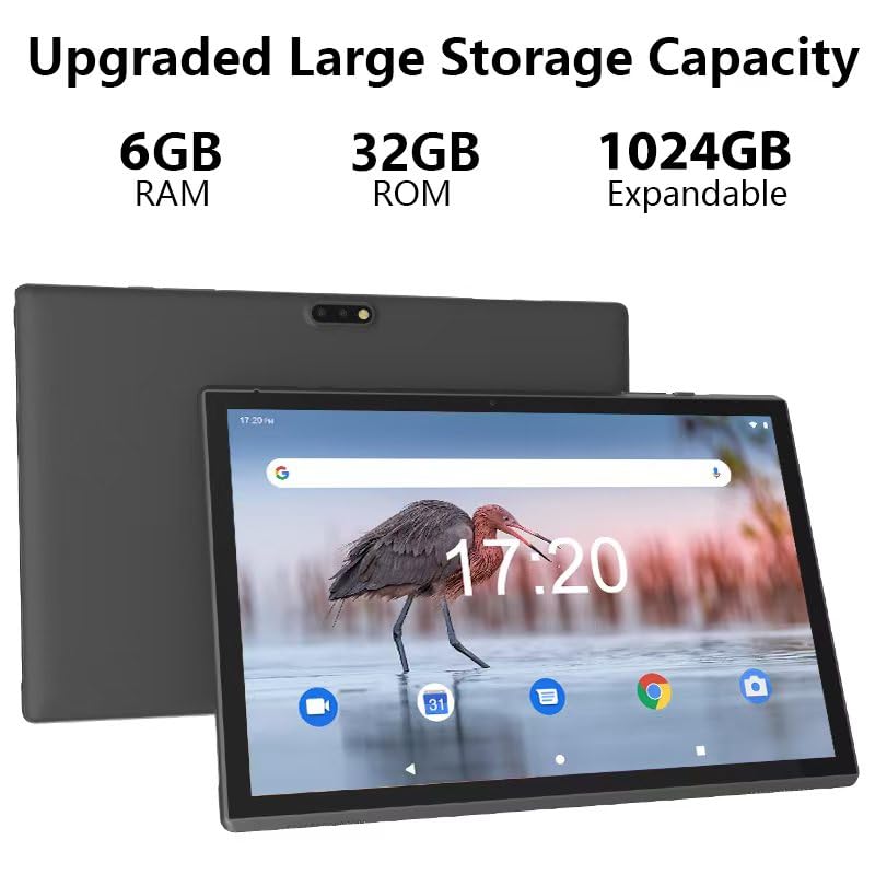10 inch Android Tablet with Keyboard Case, 6GB RAM 32GB ROM S7781