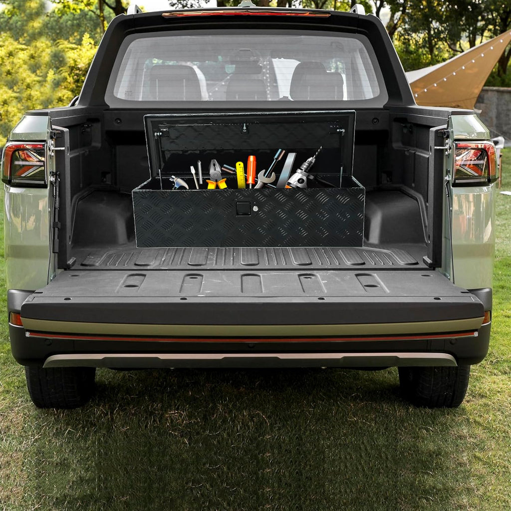 Heavy Duty Aluminum Pickup Truck Bed Tool Box with Lock and Keys Z931734