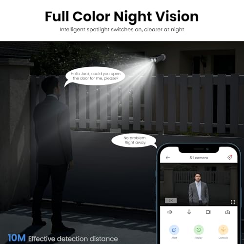2K Wireless Security Camera Outdoor with AI Motion Detection and Solar Charging B676