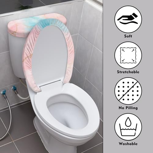 Christmas Toilet Lid and Tank Cover Set for Bathroom Decor K51670