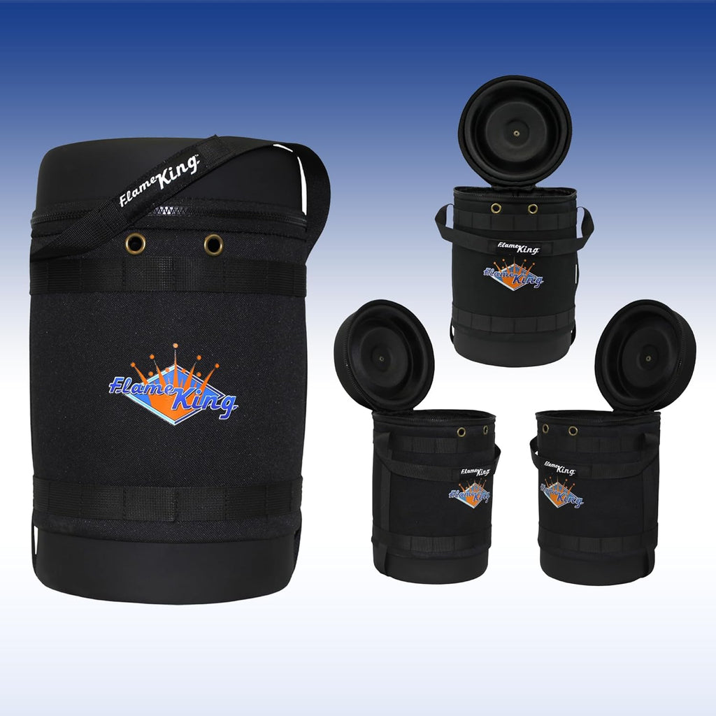 Insulated Protective Carry Case for 5LB Propane Tank, Black E51957