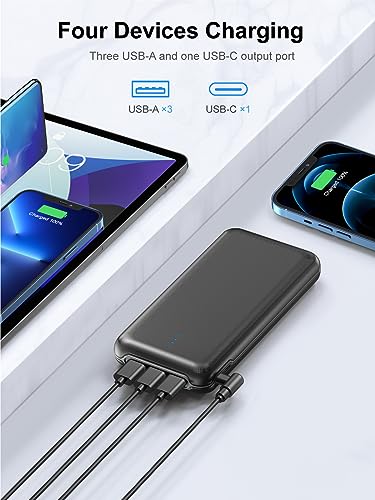 Portable Charger 30000mAh with 22.5W Fast Charging, 4 Outputs P157